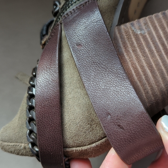 Trouve Ankle Booties Boho Festival Suede Leather Size 9 - Picture 14 of 14